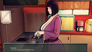 using my stepmom hinata to cum hard