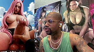 Long dick transgender imp deepthroating cock jerking off and making a business woman cum hard transgender black knight trans matrix slut getting anal fucked while cumming ai generated
