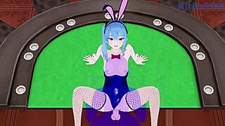 Hoshimachi Suisei And Shishiro Botan Bunny Girls Intense Creampie Sex
