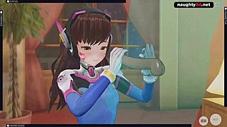 overwatch hentai d va fucked hard in pussy