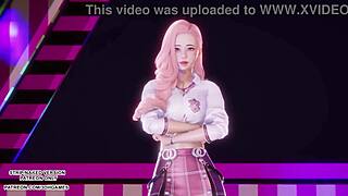 mmd newjeans asap features seraphine in sexy kpop dance