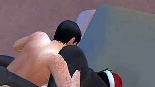 xmas christmas zombie girl sex with big tits