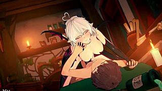 hentai scene shows sexy anime action clearly