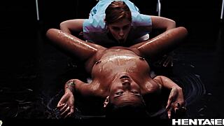 Hentai monster lab agatha vega extreme anal cumflation creampie