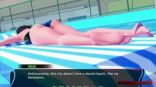 Murmur thirteen shows helens handjob with adam story