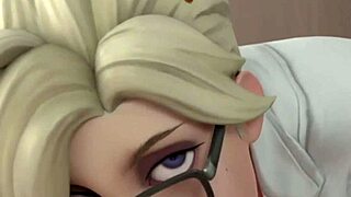mercy gives a blowjob loop rewinds