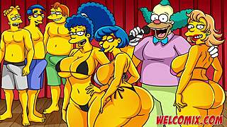 the hottest ass on the beach in simpsons porn