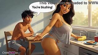 I found stepsisters panties in bed and smell pussy