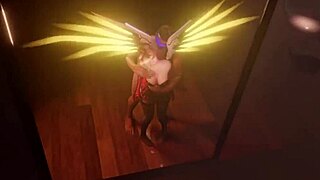 overwatch mercy v4 creampie orgasm