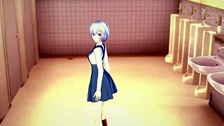 Animegirl after taking a shower