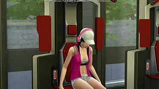 horny sims couple bangs and rides in the gym