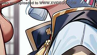 Ayaka wants to taste your lollipop in hentai joi blowjob