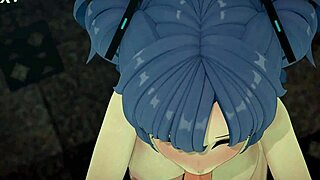 Hayase yuuka blowjob blue archive hentai mmd 3d blue hair trailer
