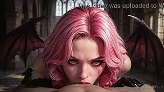 A Lustful Vampire Pinned Me Down With Her Huge Tits And Fucked The Living Daylights Out Of Me In An Abandoned Cathedral Ai