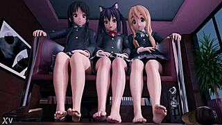 K-on Feet Fetish Tease Exposed Now