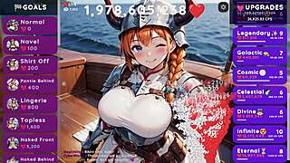 Hot viking enjoys threesome in hentai clicker game raven ep4