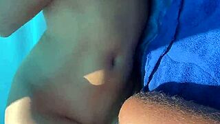 want to watch this horny 18yo model risk a public beach blowjob on that big cock
