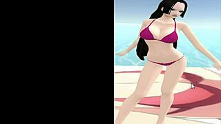 mobile game one piece girls nami nico mmd striptease