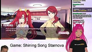 Vtuber lewdneko plays shining song starnova aki route part 4