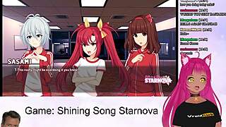 Vtuber lewdneko plays shining song starnova aki route part 4