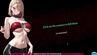 empowering and screwing a sexy blond witch in hentai clicker game