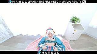 Sexy japanese girl mayu kanzaki sucks cock before getting fucked