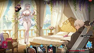 aura 2 lust of the gods hentai game ep 1 stripping sex battle with my goddess wife