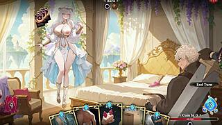 aura 2 lust of the gods hentai game ep 1 stripping sex battle with my goddess wife