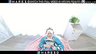 Sexy japanese girl mayu kanzaki sucks cock before getting fucked