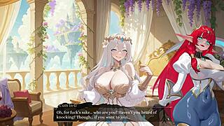 Aura 2 lust of the gods hentai game ep 2 husband facial my wife while i make her squirt with a dildo
