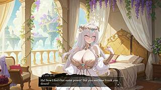 aura 2 lust of the gods hentai game ep 1 stripping sex battle with my goddess wife