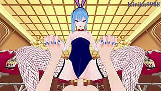 Hoshimachi suisei bunny girl and shishiro botan bunny girl intense sex - hololive vtuber pov hentai