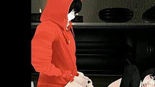 Katsumiamane poses with korean boy in erotic imvu scene