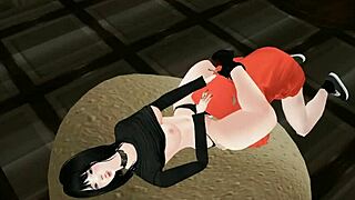 Katsumiamane poses with korean boy in erotic imvu scene