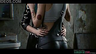 Judy alvarez meets evelyn parker in cyberpunk 2077 ai generated scene