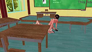 animated 3d lesbian porn episode five shows two girls together