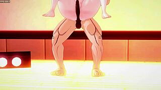 the saiyans raw dominance goku ravaging chi chi in a full nelson position