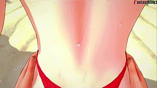 burnice gets fucked on beach in bikini