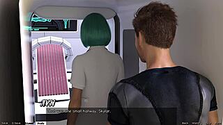 stranded in space 74 blue haired milf wants threesome