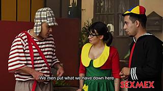 horny barrio girls in wild group action