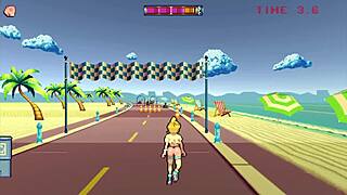 finishing my rollerblading by fucking all beach guys rollerbabe