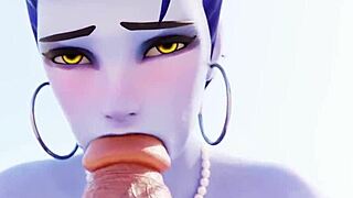 Widowmaker overwatch compilation features anal and bukkake
