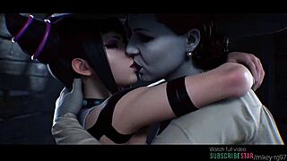 juri han kisses lady dimitrescu in the street