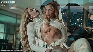 Beautiful Busty Blonde - Hotel Lobby Bar Companion Luxury Whore Ai Video