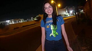nerd virgin girl gets it