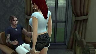 pawg makes out with her boyfriend and poledances
