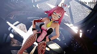 mmd strip tease aespa supernova dancing in hentai