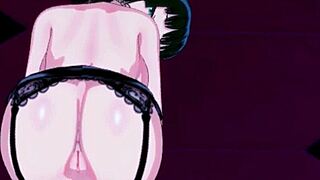 Anime girl perfect body fuck doggystyle pov