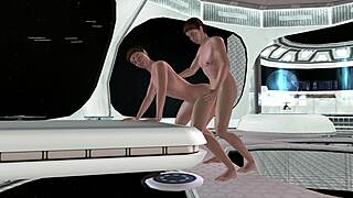 Muscular man fucks hung stud machinery and doggy 3d gay hentai
