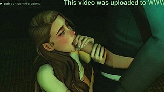 Taking my step-daughters slutty bestfriend on the desk - the sims 4
